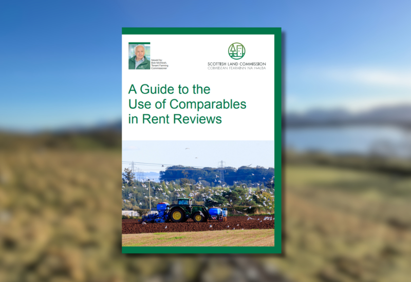 Cover of the latest TFC guidance: A Guide to the Use of Comparables in Rent Reviews