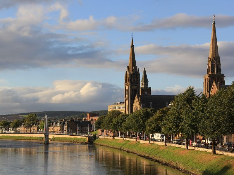 Church on the banks of the River Ness.